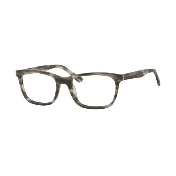 Men‘s EQ1558 Designer Oval Frame Reading Eyeglasses in Matte Grey 54mm